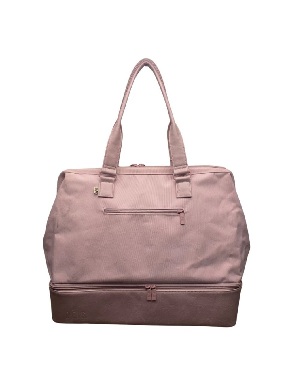 Beis Women’s Atlas Pink With Zipper Compartments The Weekender Travel Tote Bag